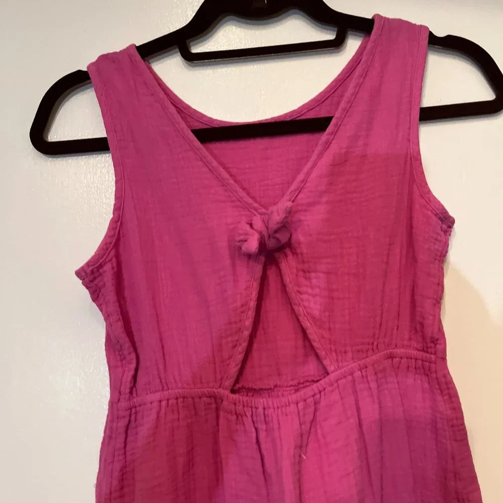 Cat & Jack Pink 100% Cotton Girls Dress Size‎ L 10/12